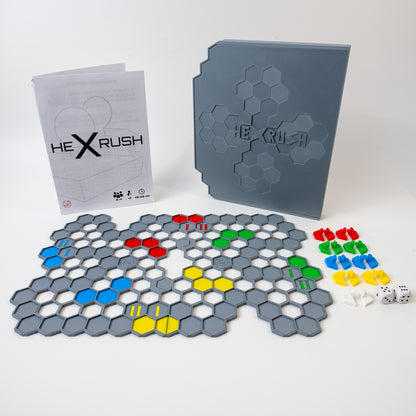 2-4 Player Strategy Board Game (HexRush)